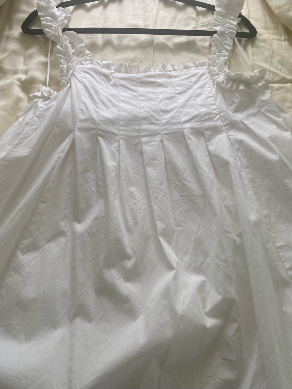 Runaway Scout Lila White Ruffled Strap Sundress Size 10 US. - Picture 6 of 6